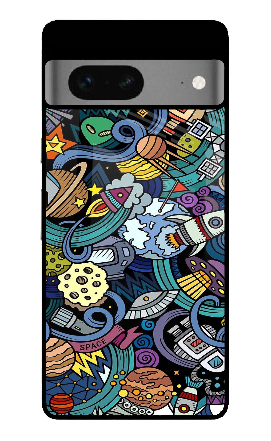 Space Abstract Google Pixel 7 Glass Case