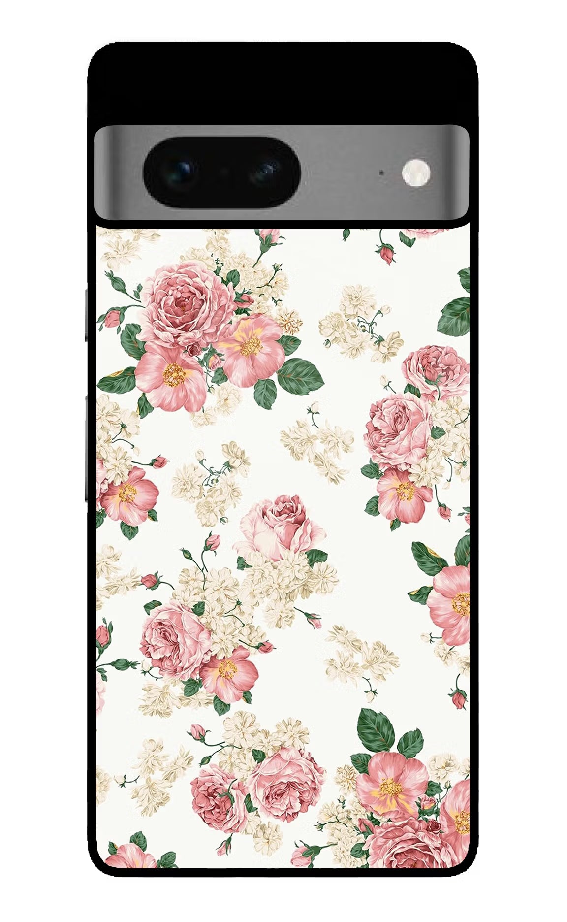 Flowers Google Pixel 7 Glass Case Back Cover by Casekaro