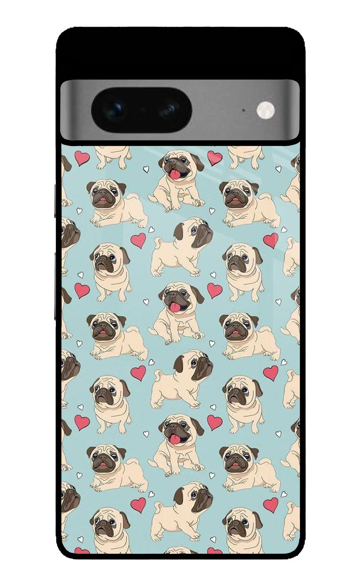 Pug Dog Google Pixel 7 Glass Case