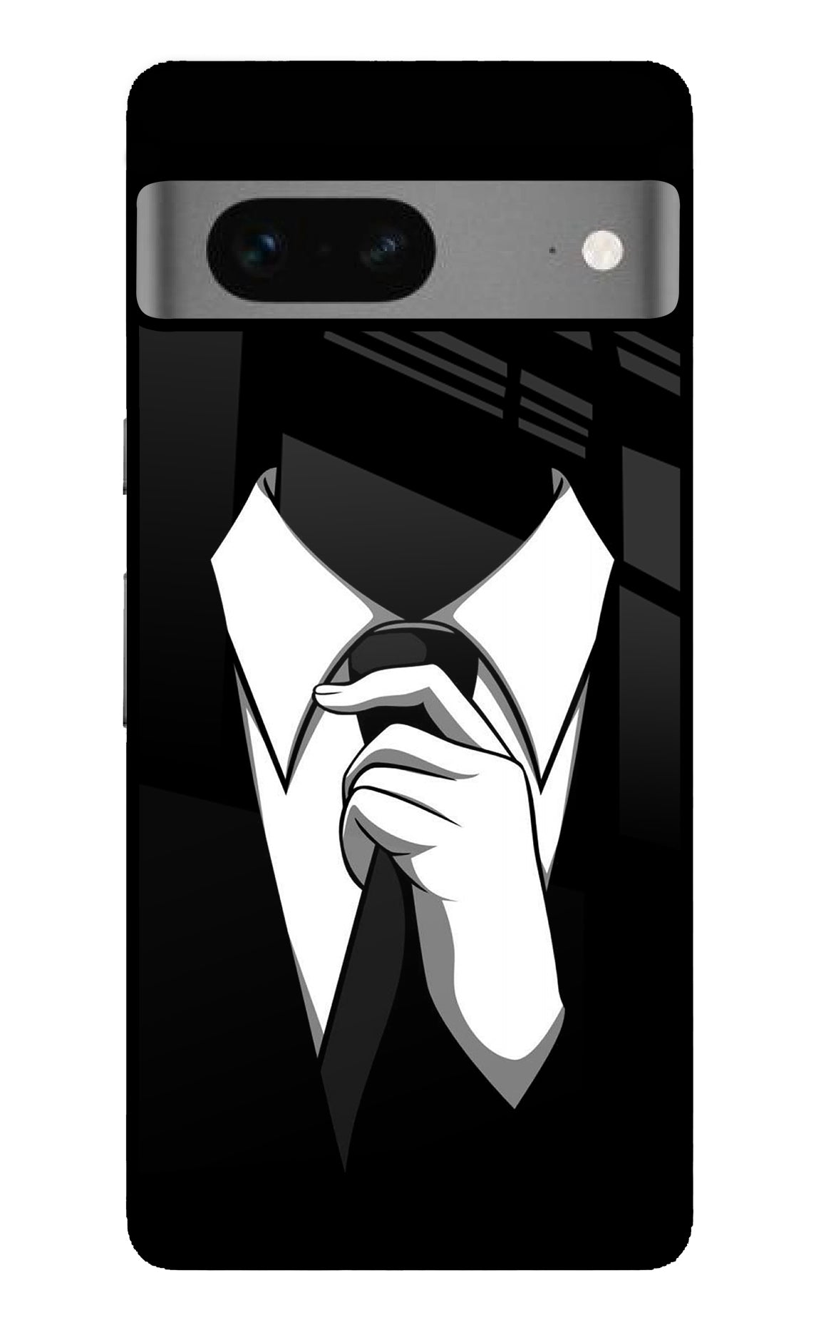 Black Tie Google Pixel 7 Back Cover