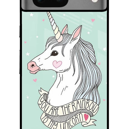 Unicorn Wallpaper Google Pixel 7 Glass Case Back Cover by Casekaro