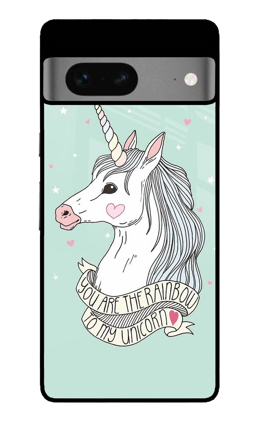 Unicorn Wallpaper Google Pixel 7 Back Cover, Glass case