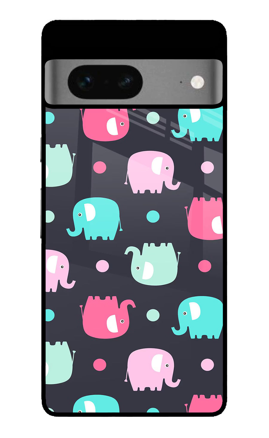 Elephants Google Pixel 7 Back Cover, Glass case
