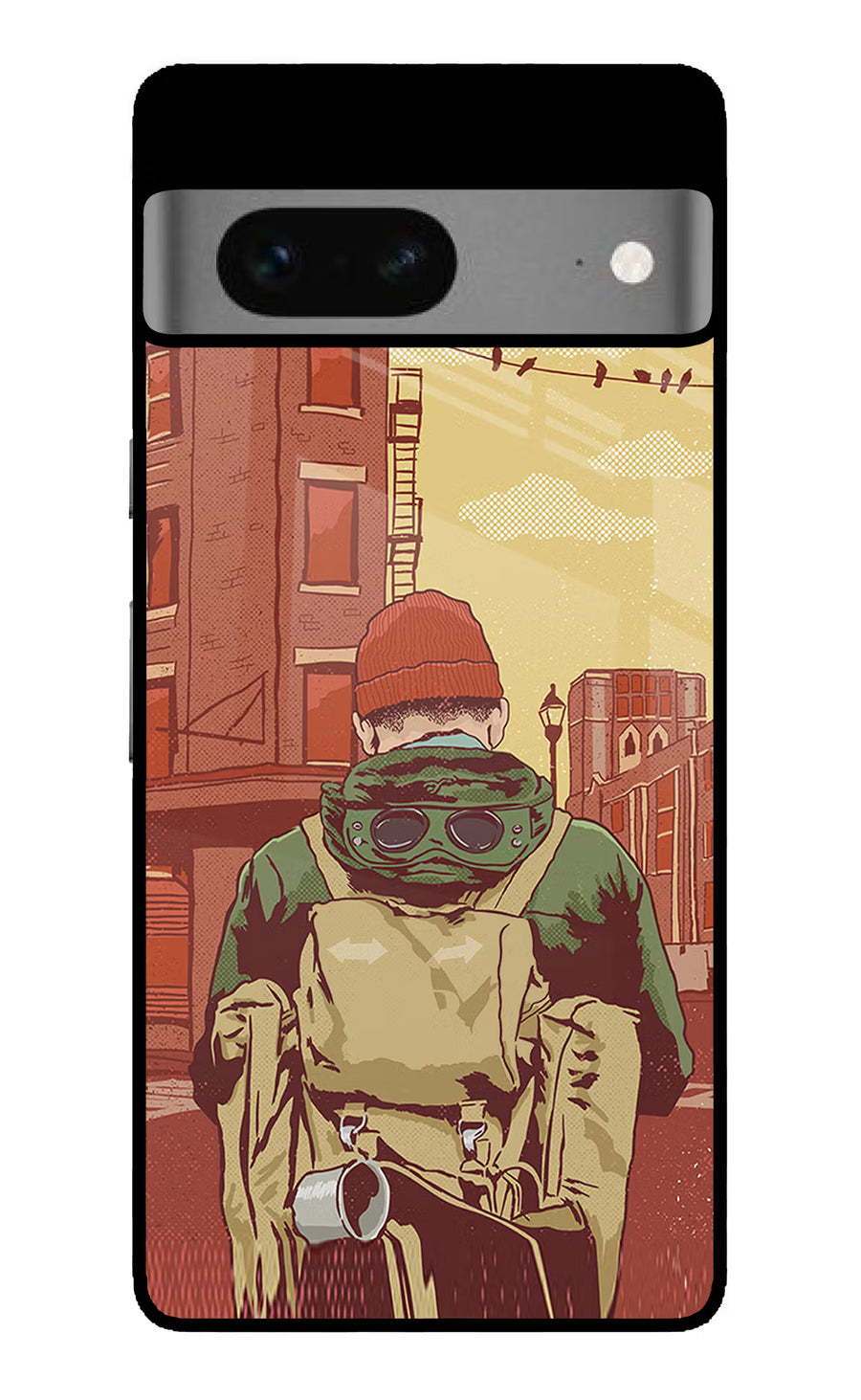 Adventurous Google Pixel 7 Back Cover, Glass case