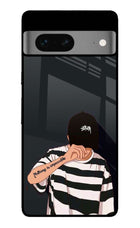 Aesthetic Boy Google Pixel 7 Glass Case Back Cover by Casekaro