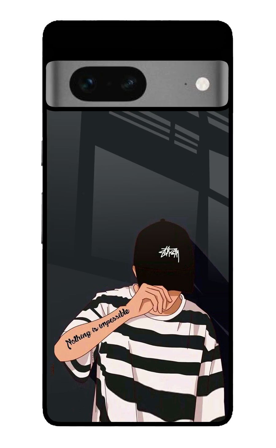 Aesthetic Boy Google Pixel 7 Back Cover, Glass case