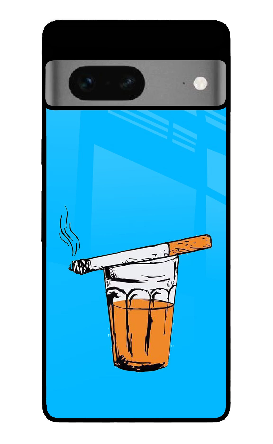 Chai Sutta Google Pixel 7 Glass Case Back Cover by Casekaro