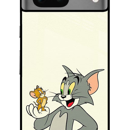 Tom & Jerry Google Pixel 7 Glass Case Back Cover by Casekaro