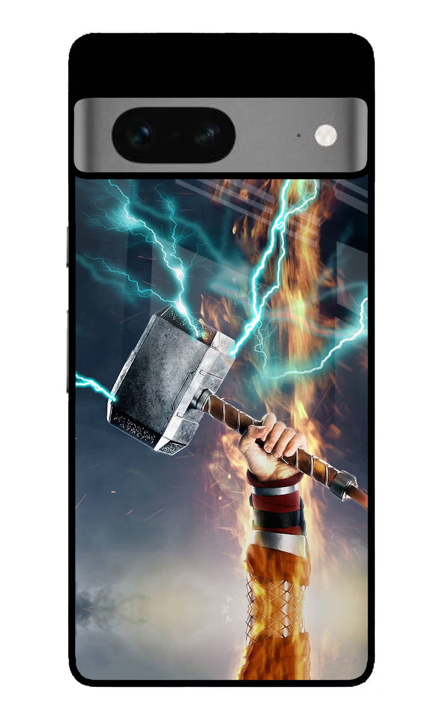Thor Hammer Mjolnir Google Pixel 7 Back Cover, Glass case