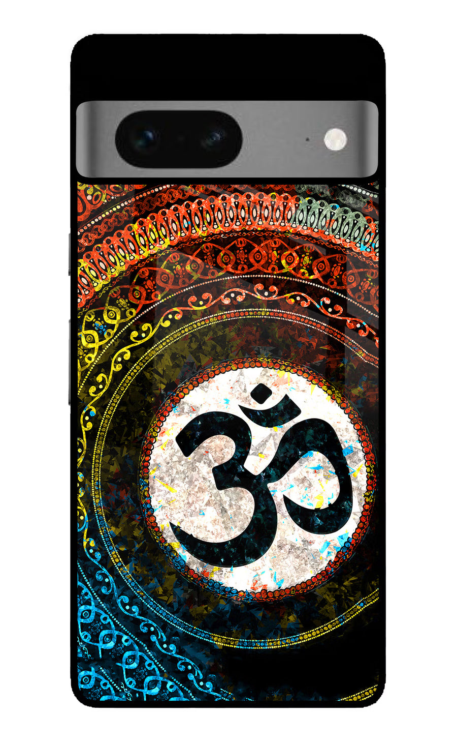 Om Cultural Google Pixel 7 Back Cover, Glass case