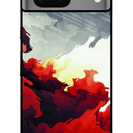 Fire Cloud Google Pixel 7 Glass Case
