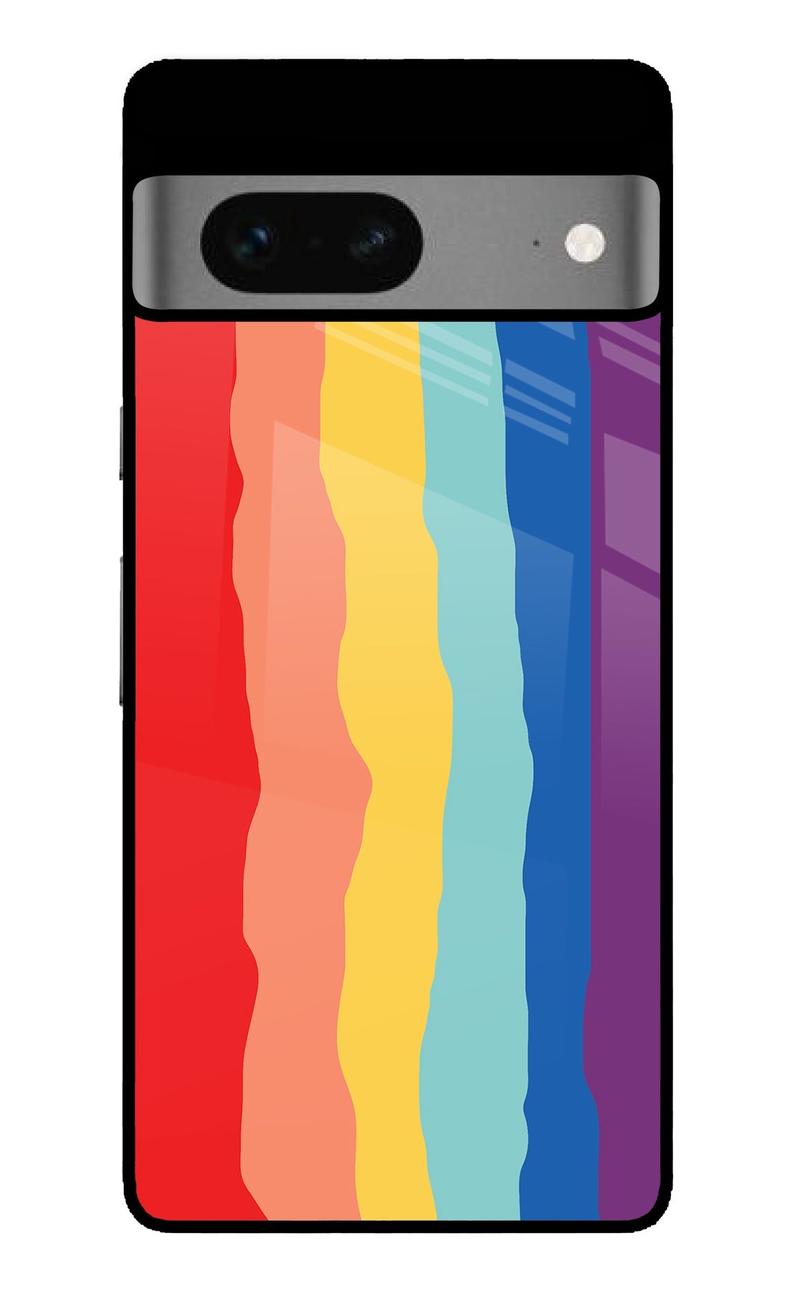 Rainbow Google Pixel 7 Glass Case