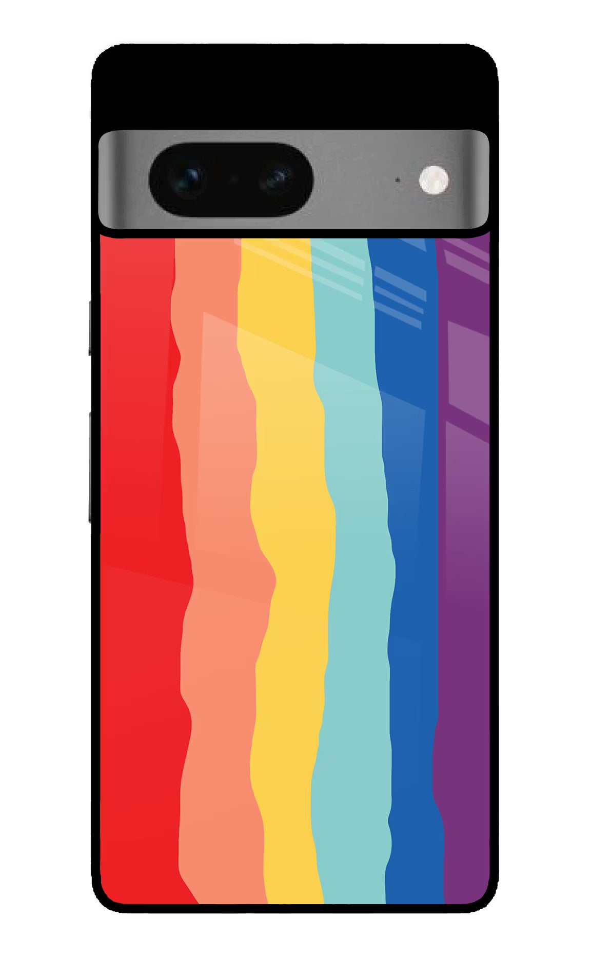 Rainbow Google Pixel 7 Glass Case