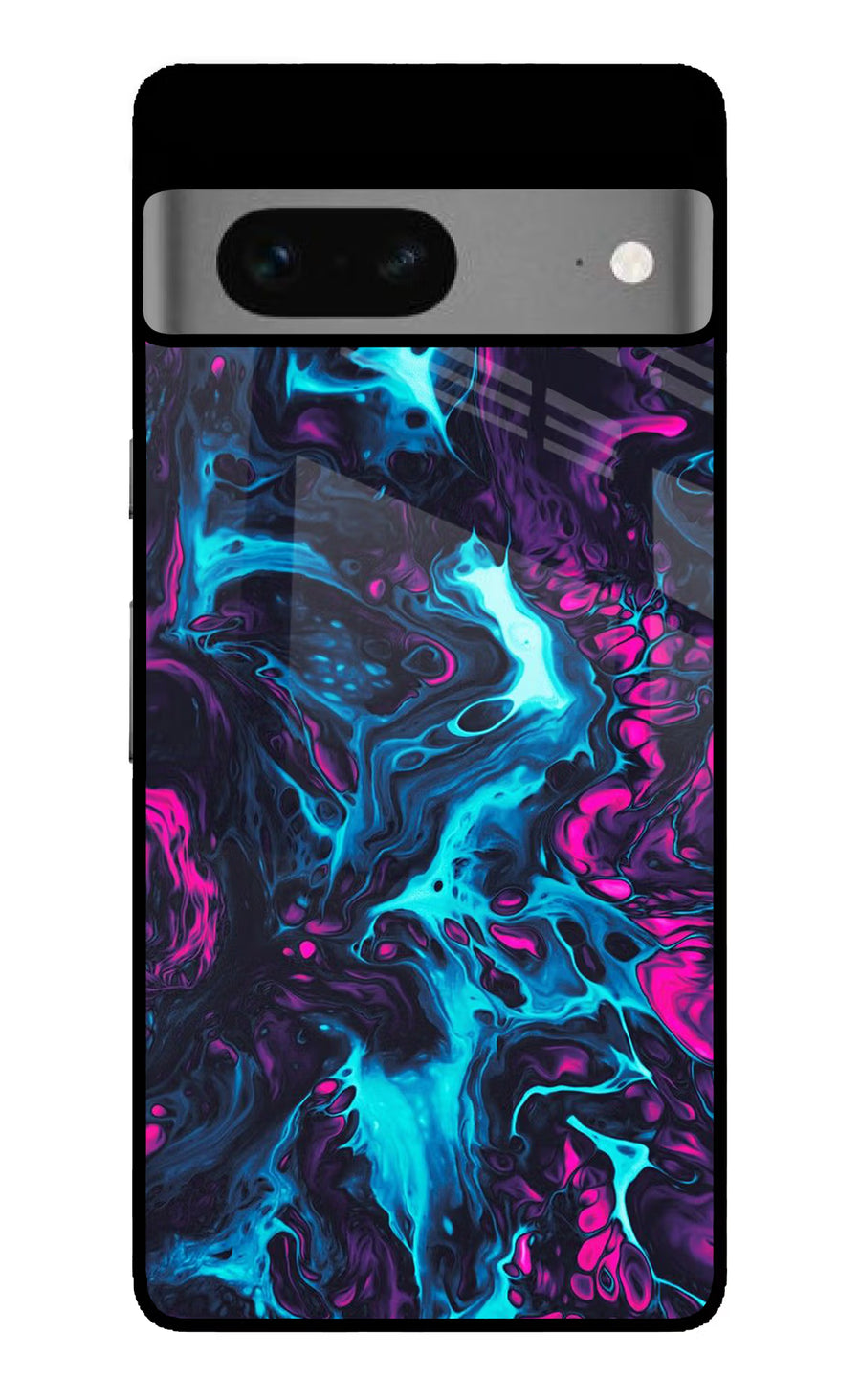 Abstract Google Pixel 7 Back Cover, Glass case