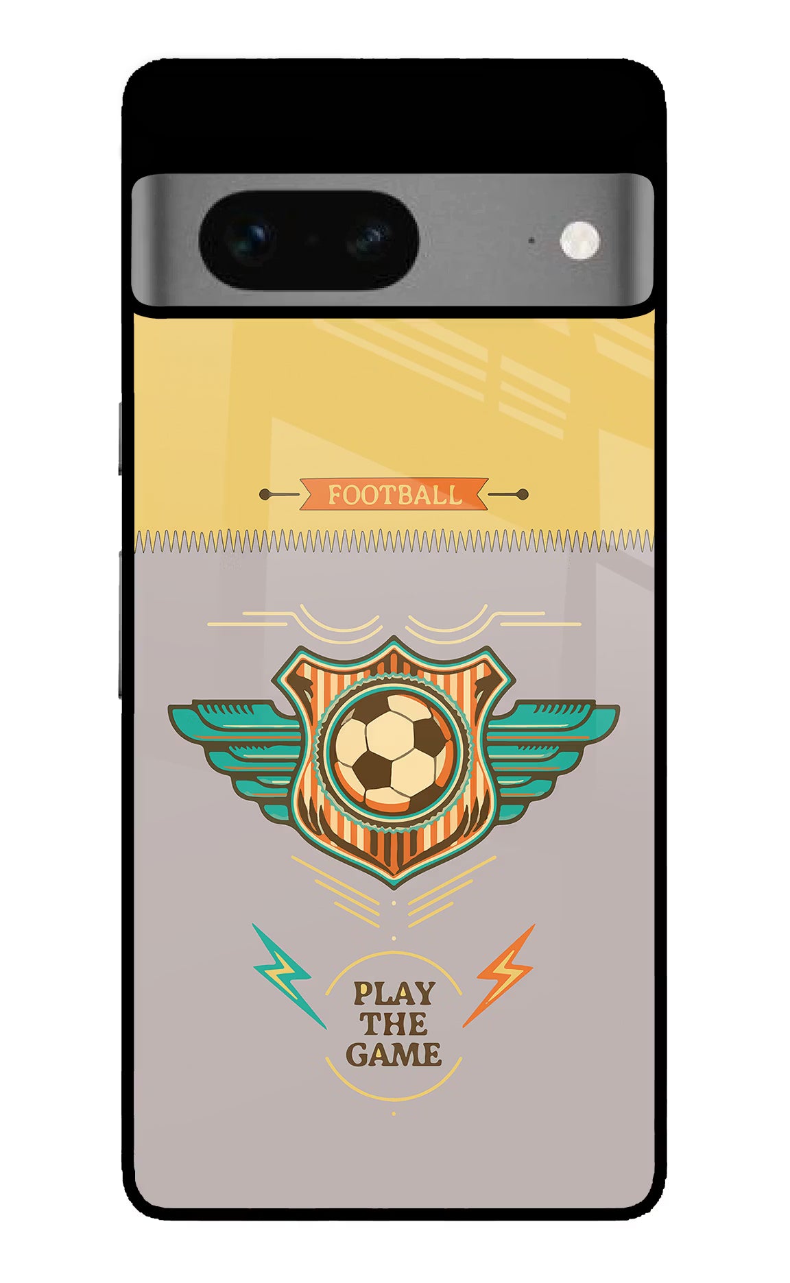 Football Google Pixel 7 Glass Case Back Cover by Casekaro
