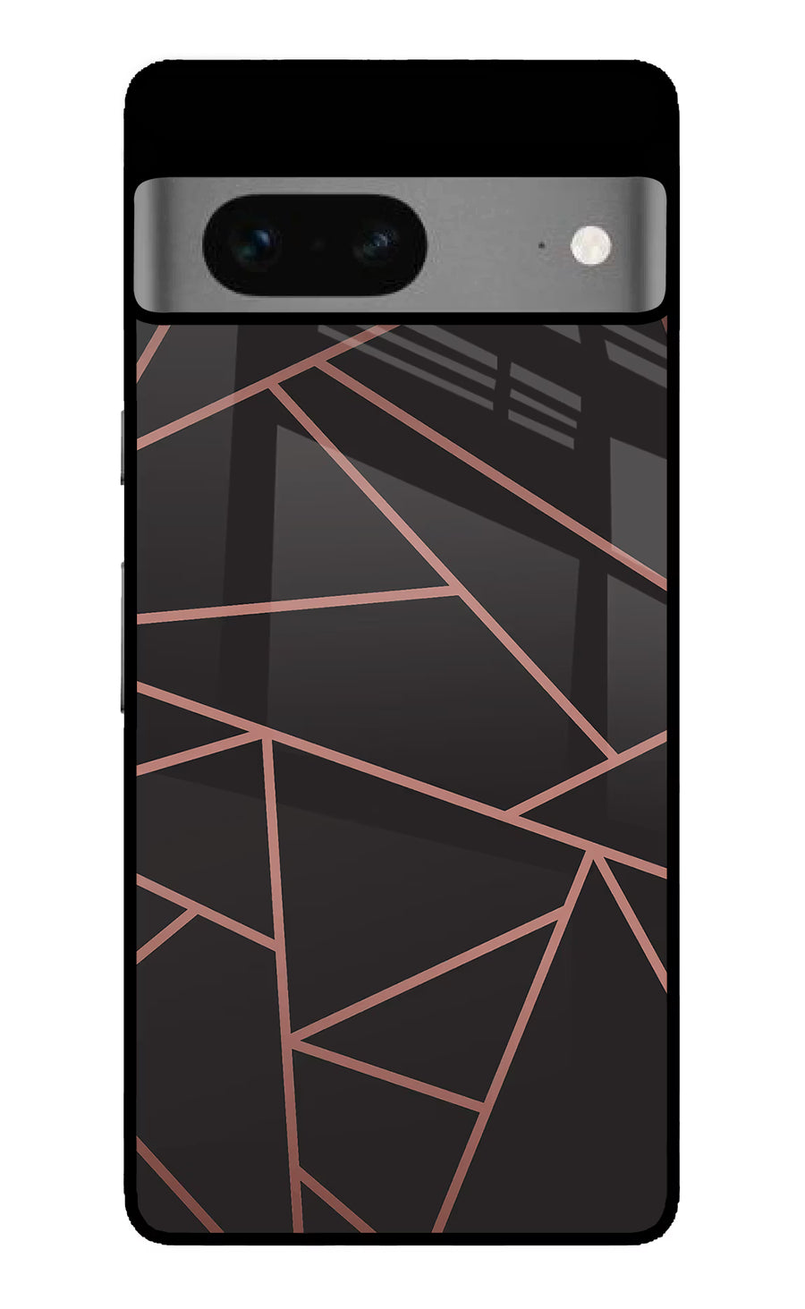 Geometric Pattern Google Pixel 7 Back Cover, Glass case