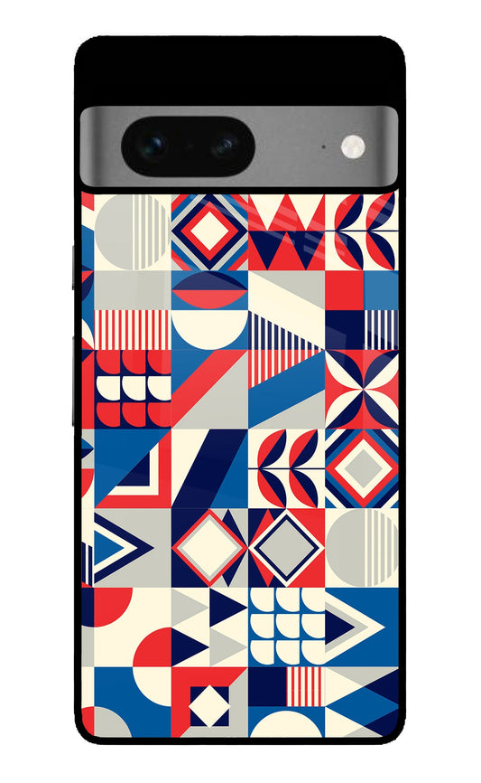 Colorful Pattern Google Pixel 7 Glass Case