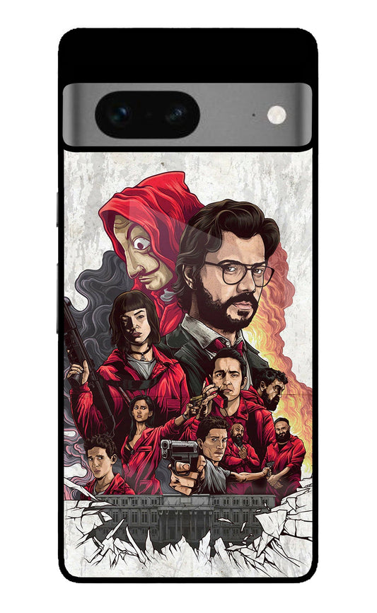 Money Heist Artwork Google Pixel 7 Glass Case