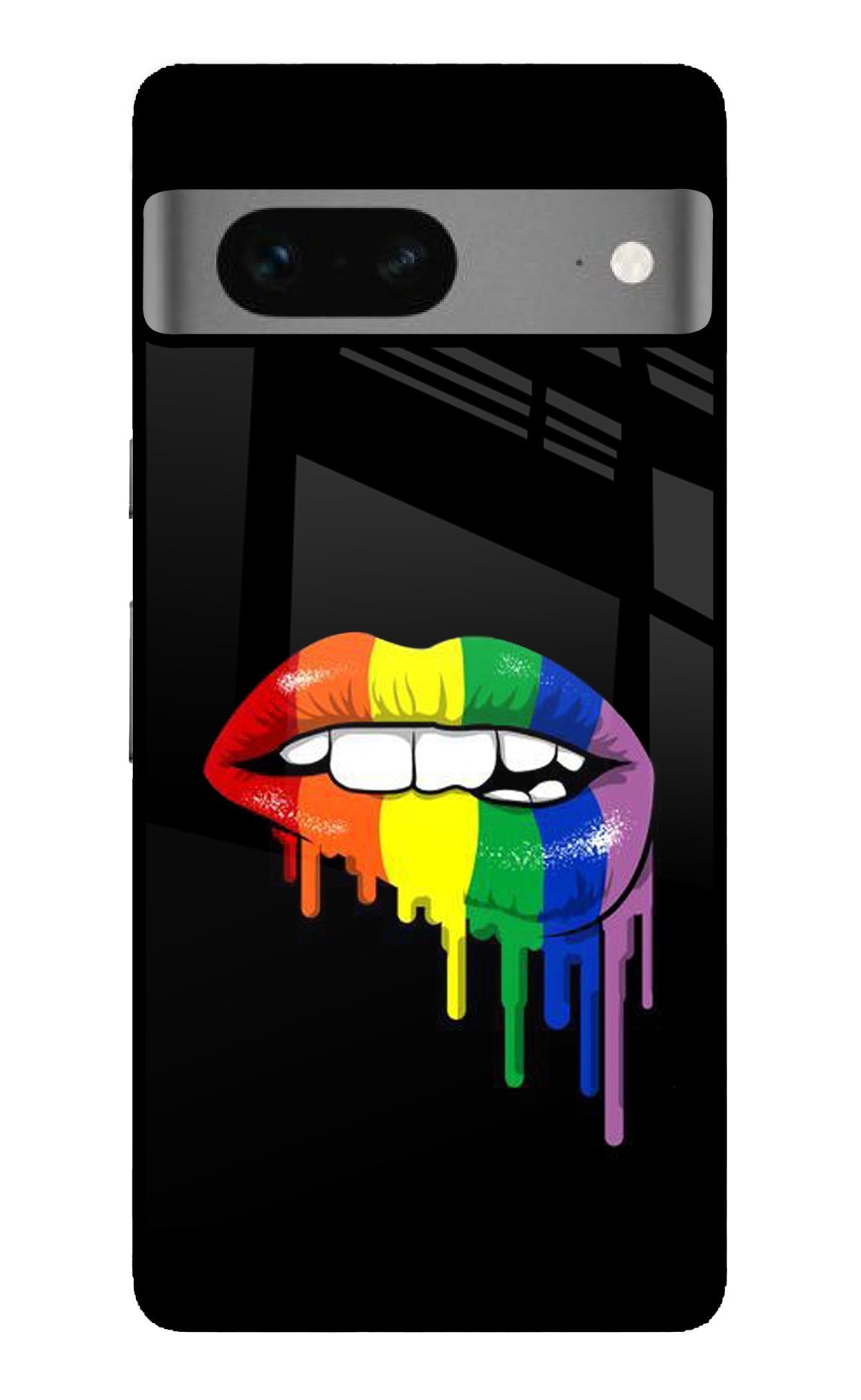 Lips Biting Google Pixel 7 Glass Case