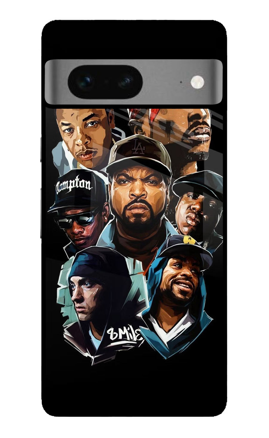 Rappers Google Pixel 7 Back Cover, Glass case