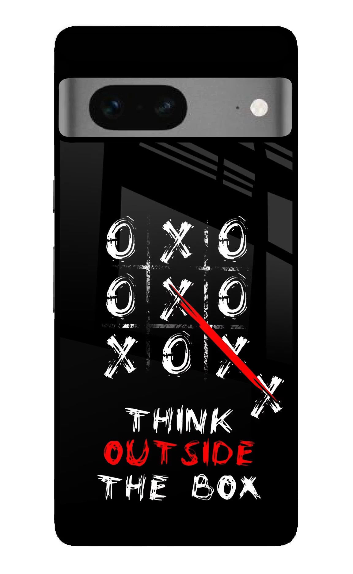 Think out of the BOX Google Pixel 7 Glass Case Back Cover by Casekaro