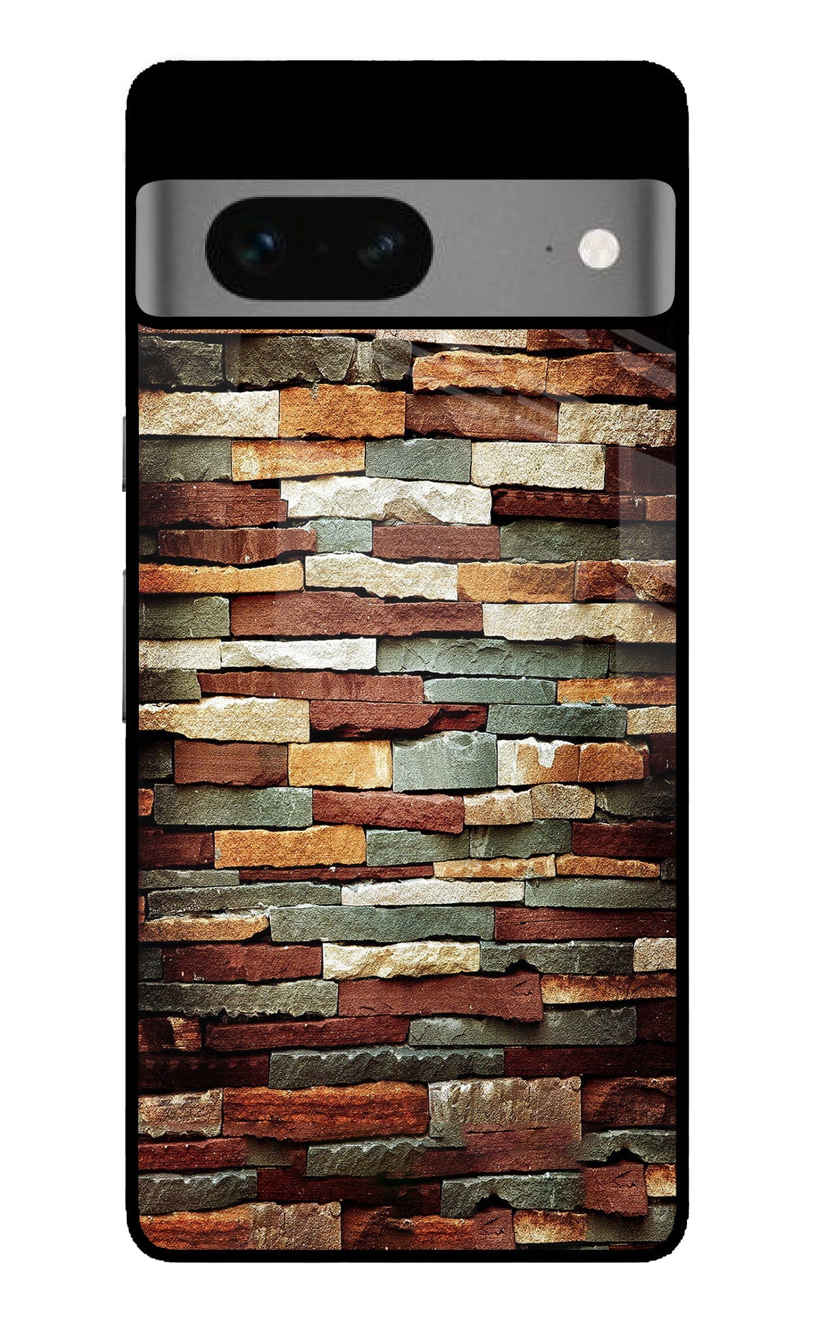 Bricks Pattern Google Pixel 7 Glass Case