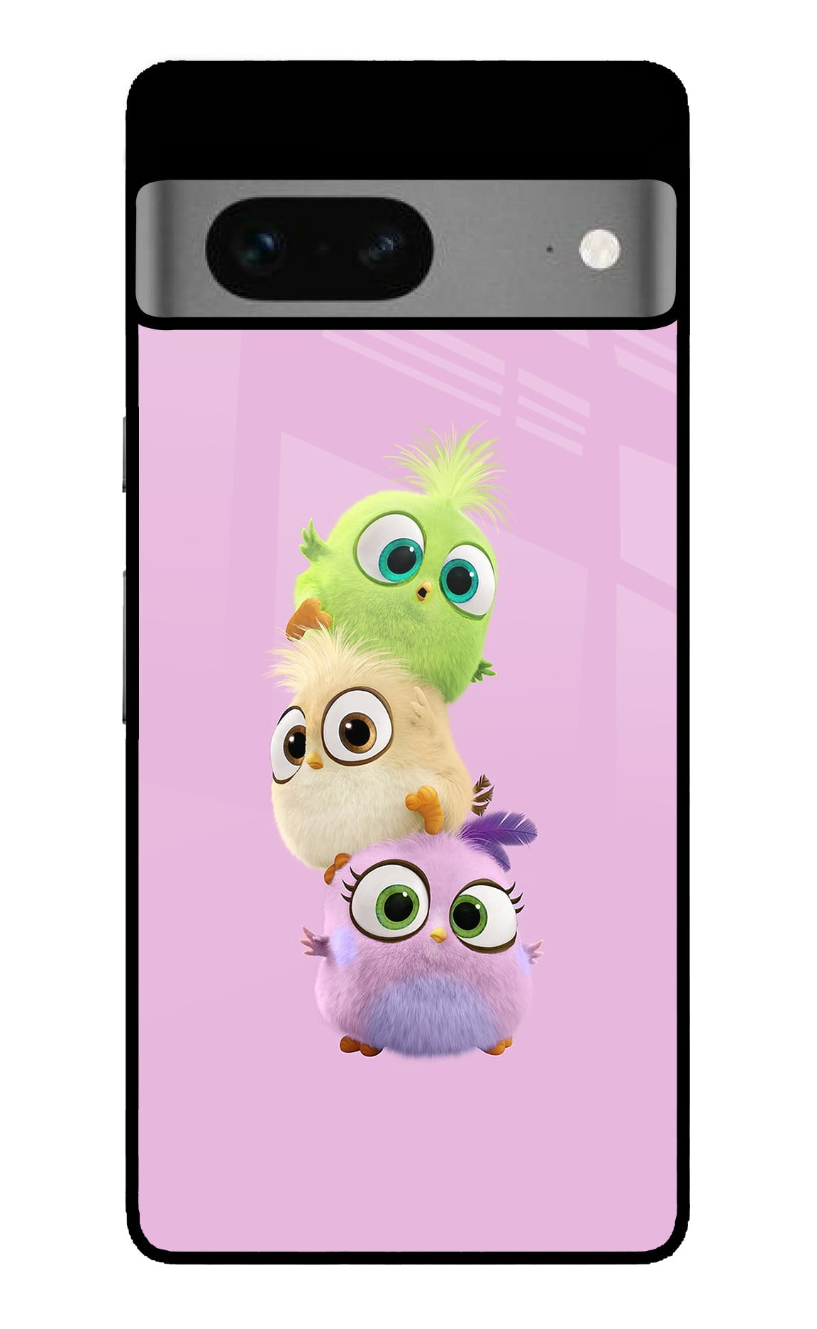 Cute Little Birds Google Pixel 7 Glass Case