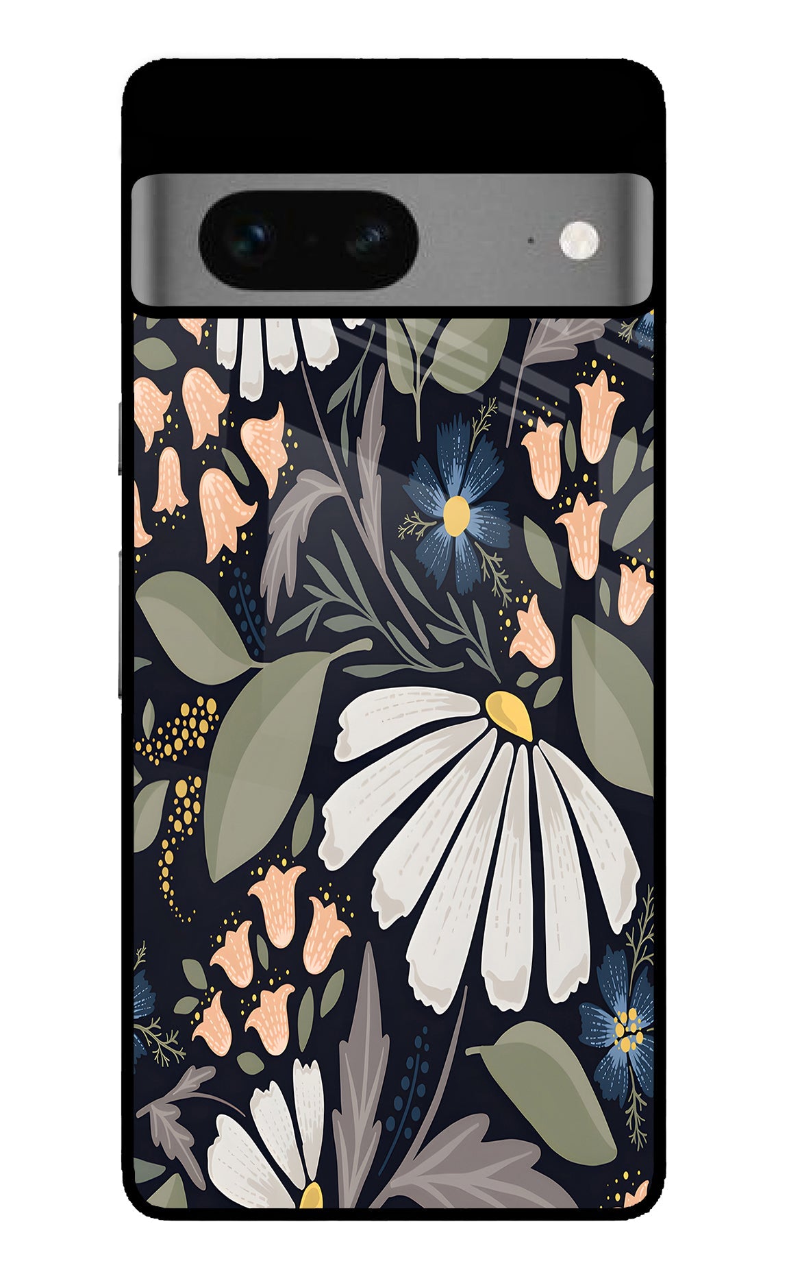 Flowers Art Google Pixel 7 Glass Case