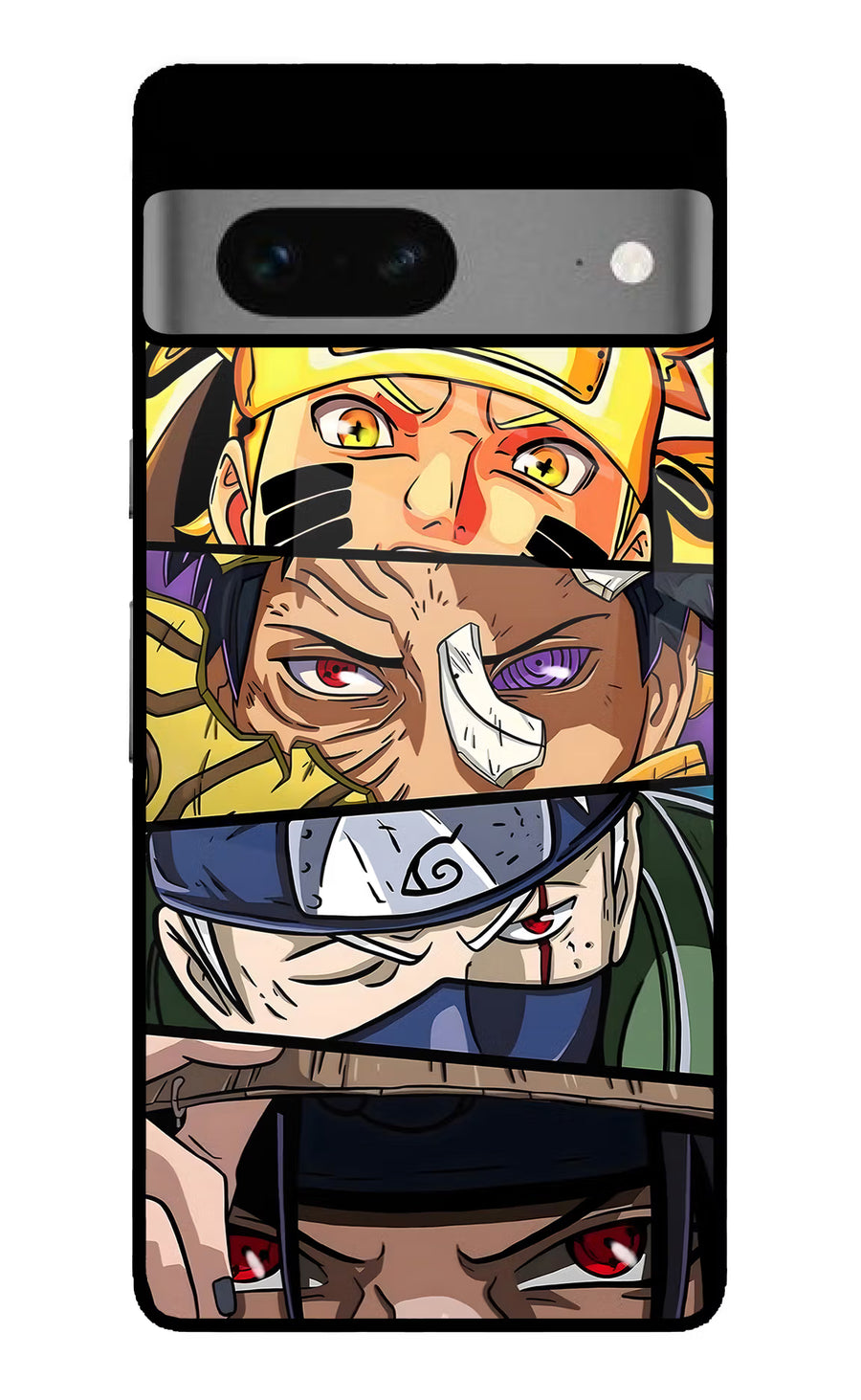 Naruto Character Google Pixel 7 Back Cover, Glass case