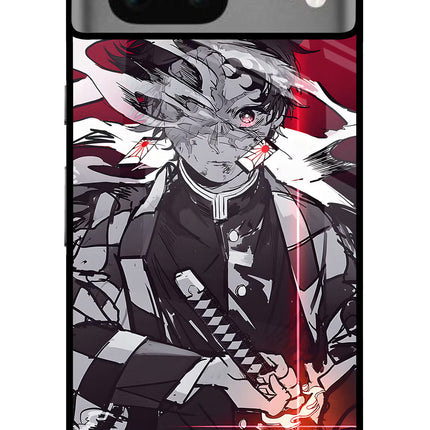 Demon Slayer Google Pixel 7 Glass Case