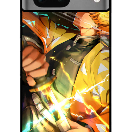 Demon Slayer Google Pixel 7 Glass Case