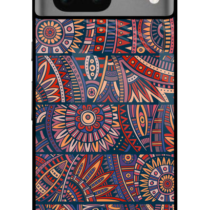 African Culture Design Google Pixel 7 Glass Case