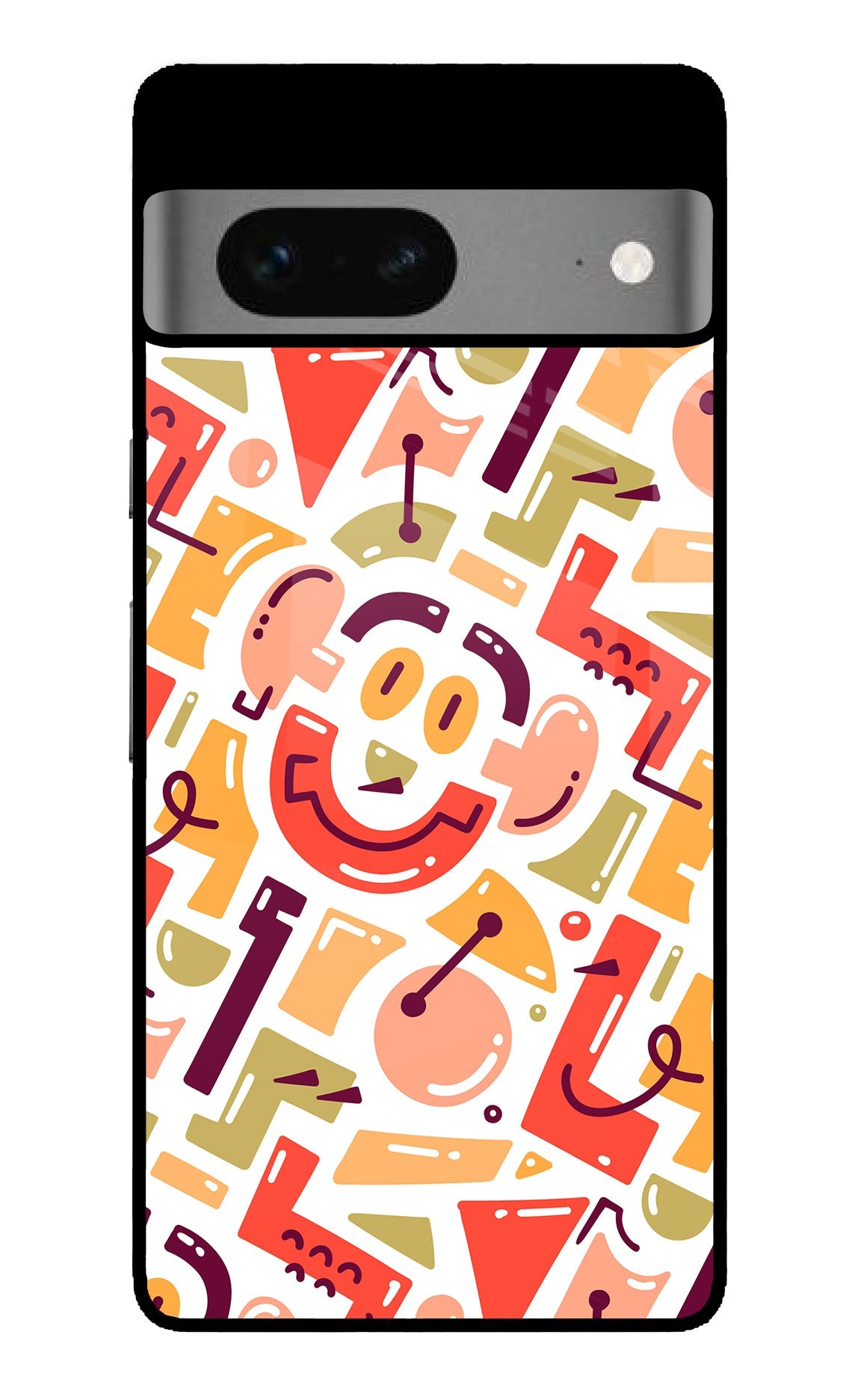 Doodle Pattern Google Pixel 7 Back Cover