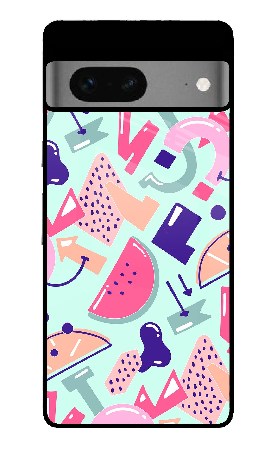 Doodle Pattern Google Pixel 7 Back Cover