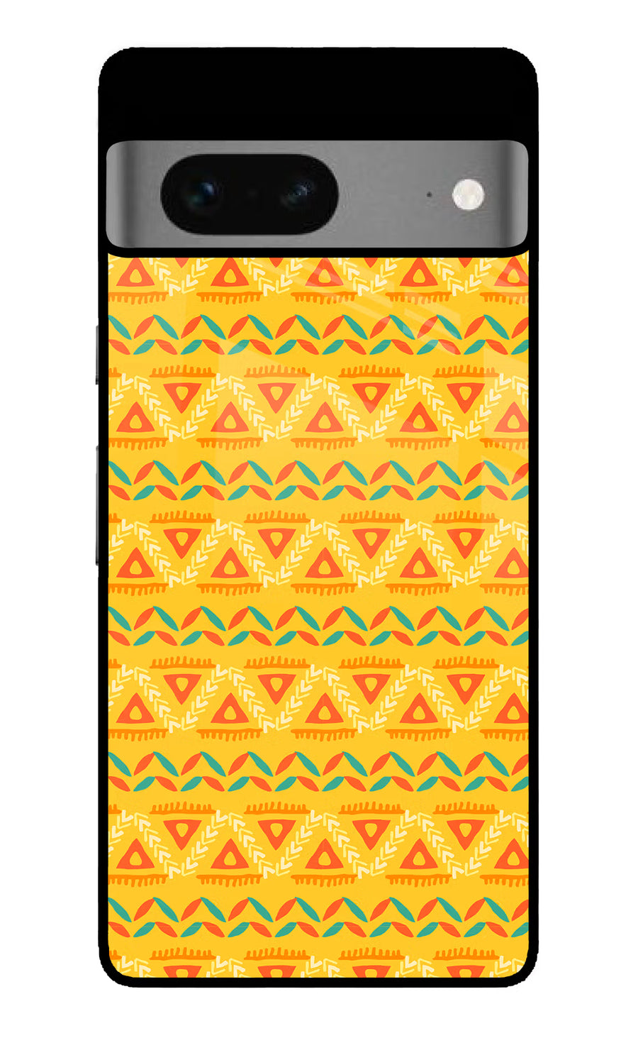 Tribal Pattern Google Pixel 7 Back Cover, Glass case