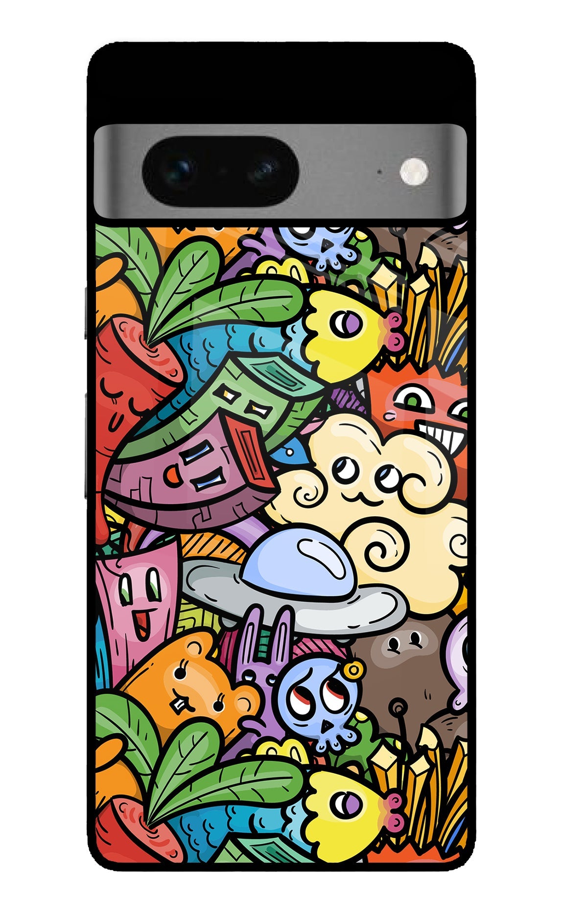 Veggie Doodle Google Pixel 7 Back Cover