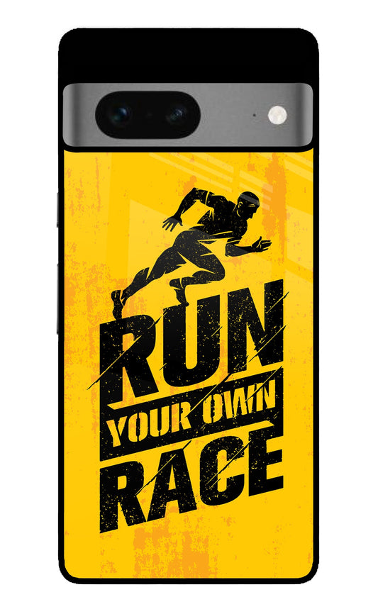 Run Your Own Race Google Pixel 7 Glass Case