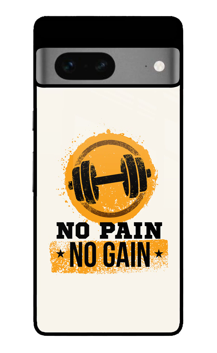 No Pain No Gain Google Pixel 7 Back Cover, Glass case