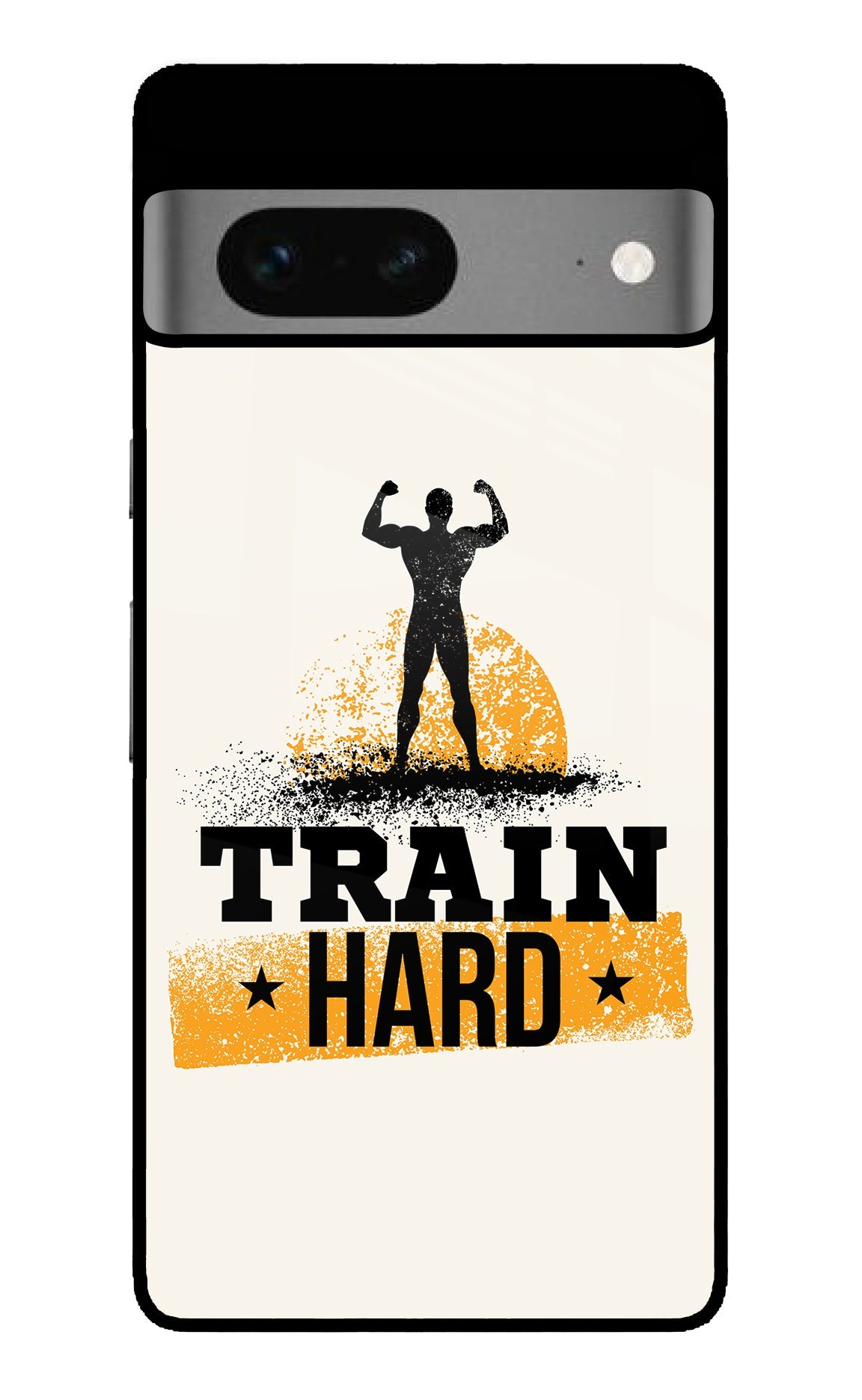 Train Hard Google Pixel 7 Glass Case