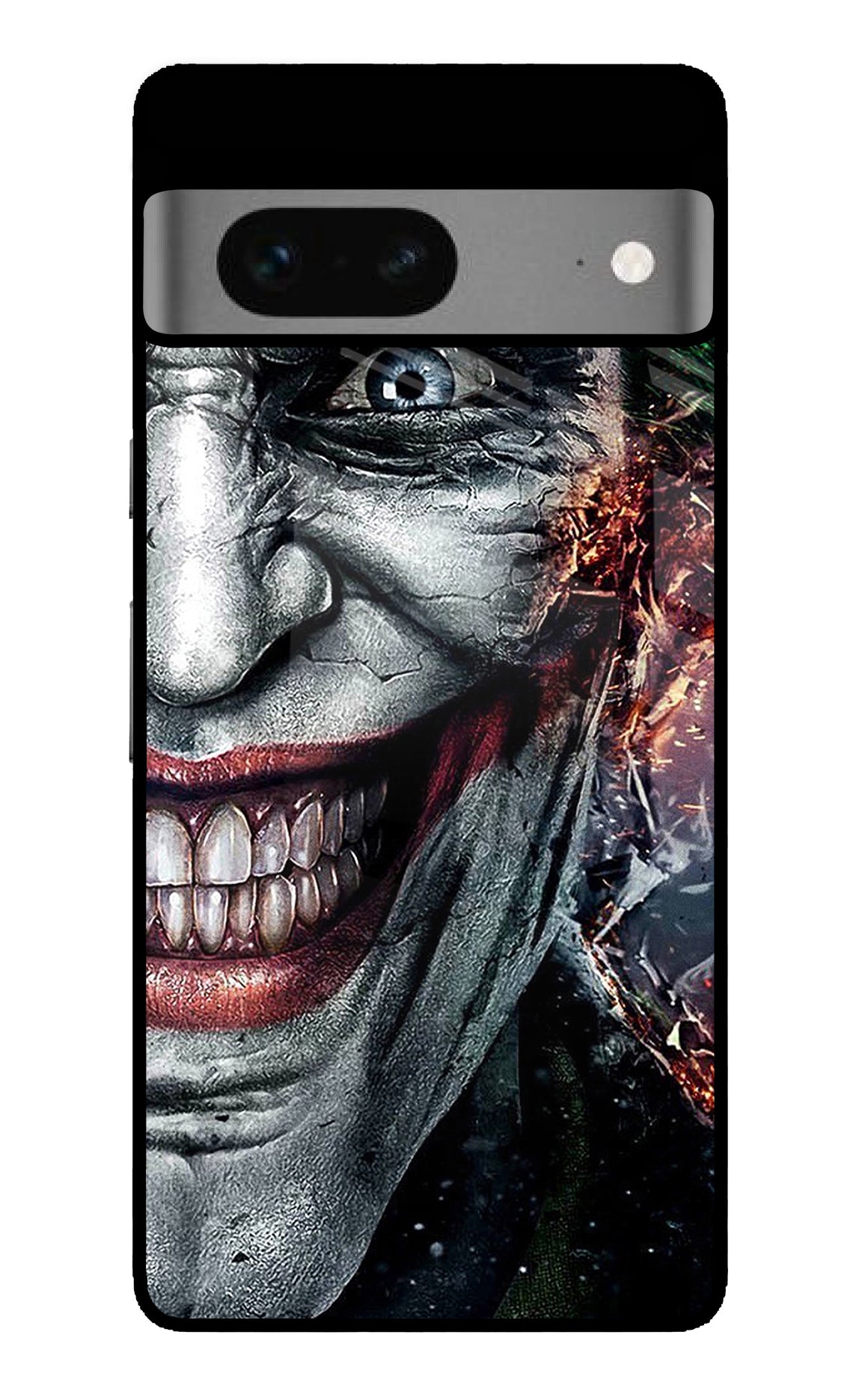 Joker Cam Google Pixel 7 Glass Case