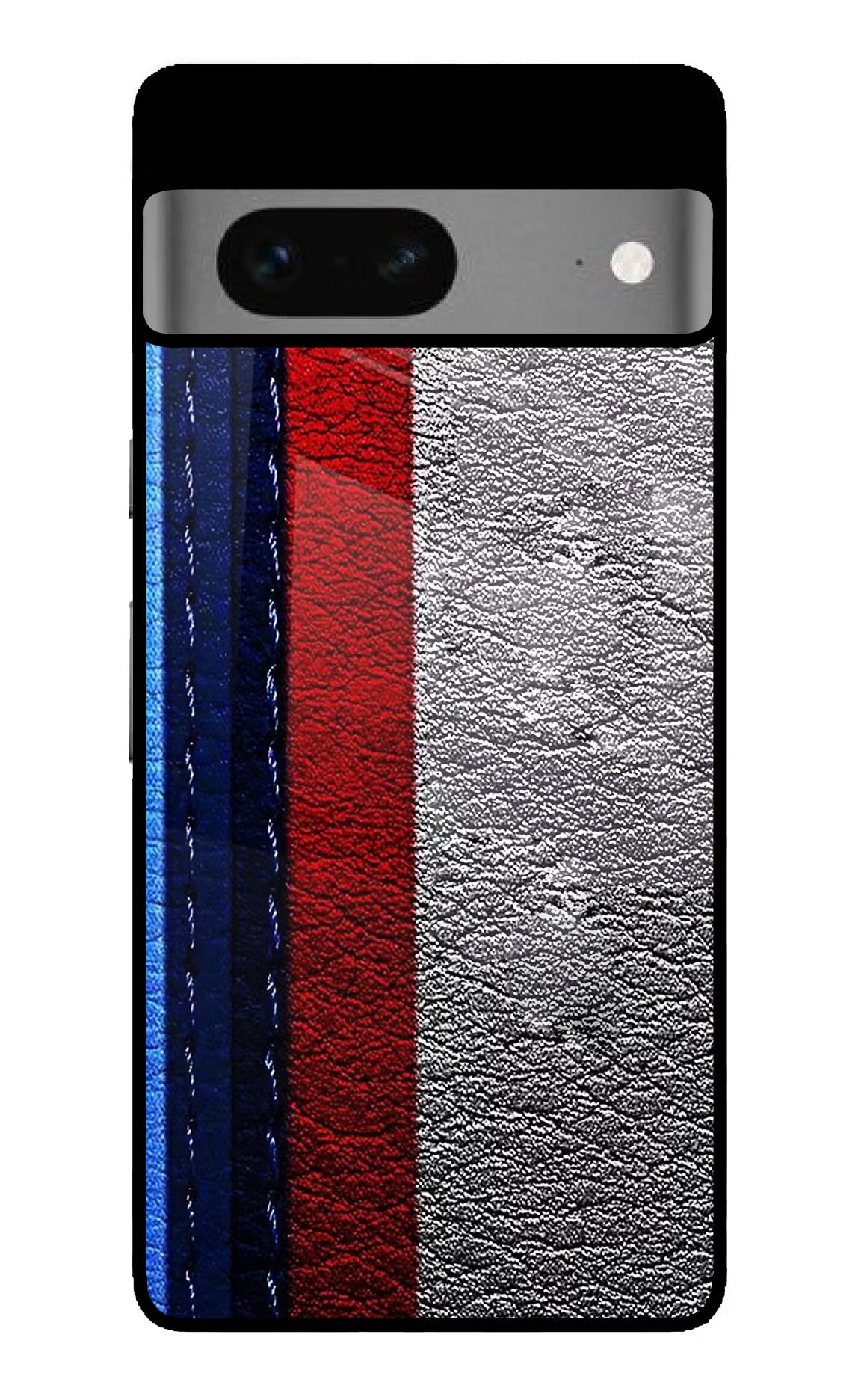 BMW Stripes Google Pixel 7 Glass Case Back Cover by Casekaro