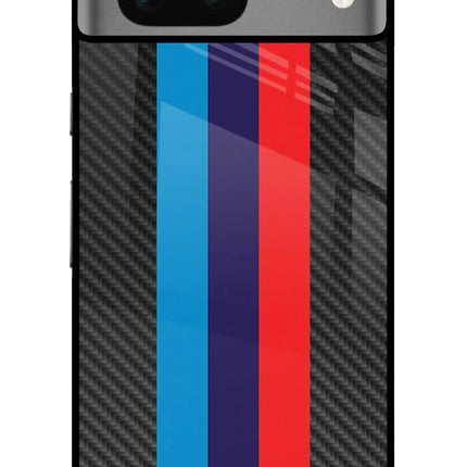 BMW Stripes Pattern Google Pixel 7 Glass Case