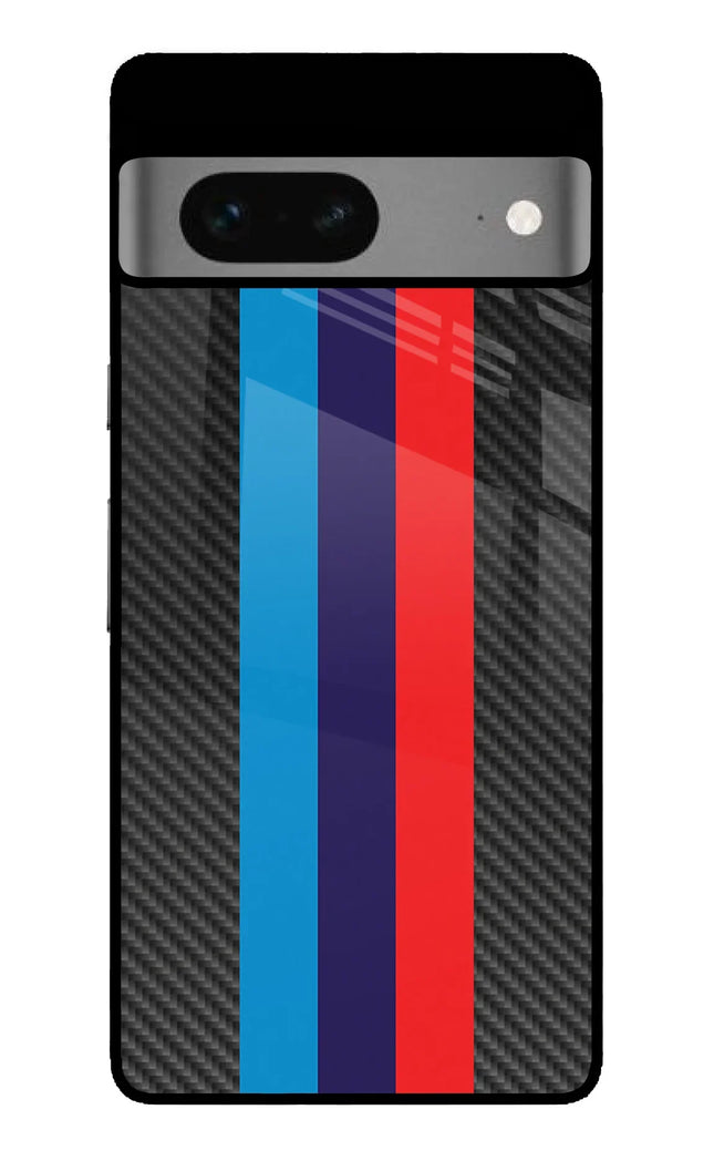 BMW Stripes Pattern Google Pixel 7 Glass Case