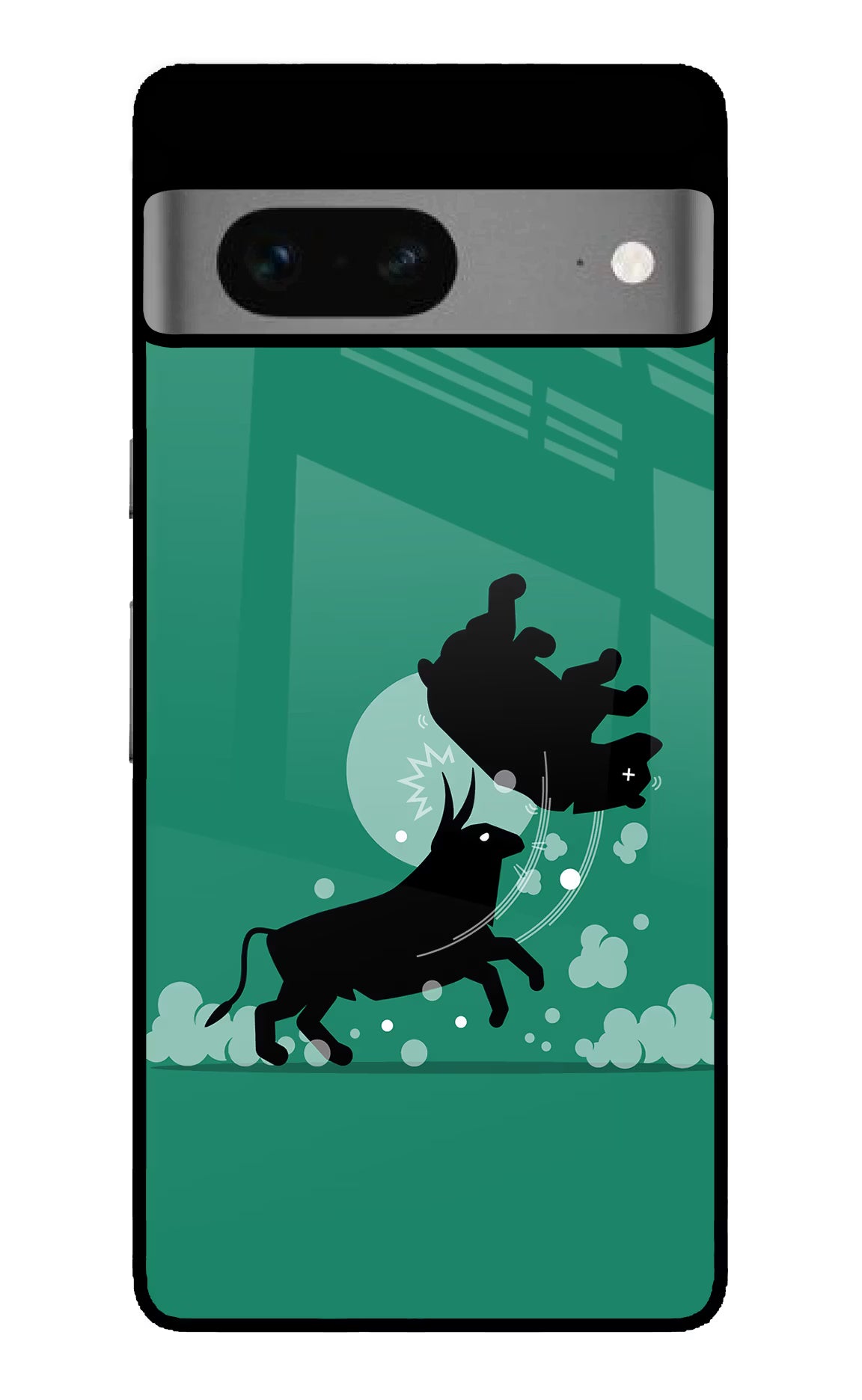 Bull Conqueror Google Pixel 7 Glass Case Back Cover by Casekaro