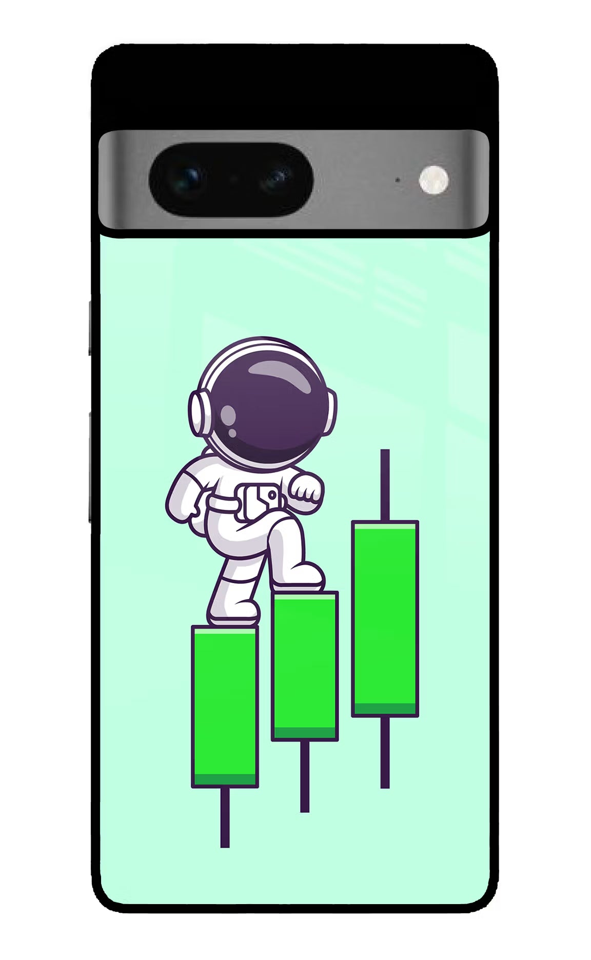 Astronaut Trader Google Pixel 7 Glass Case
