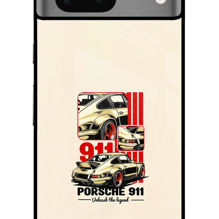 Classic Porsche 911 Google Pixel 7 Glass Case Back Cover by Casekaro