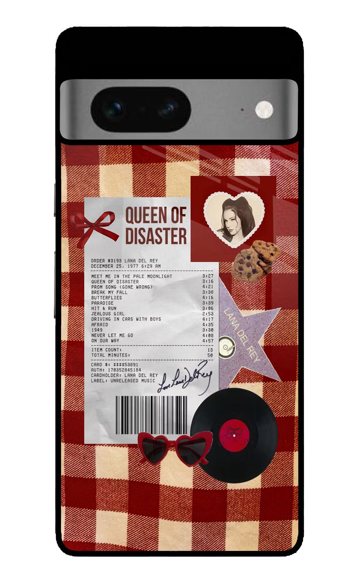 Queen of Disaster Google Pixel 7 Glass Case Back Cover by Casekaro