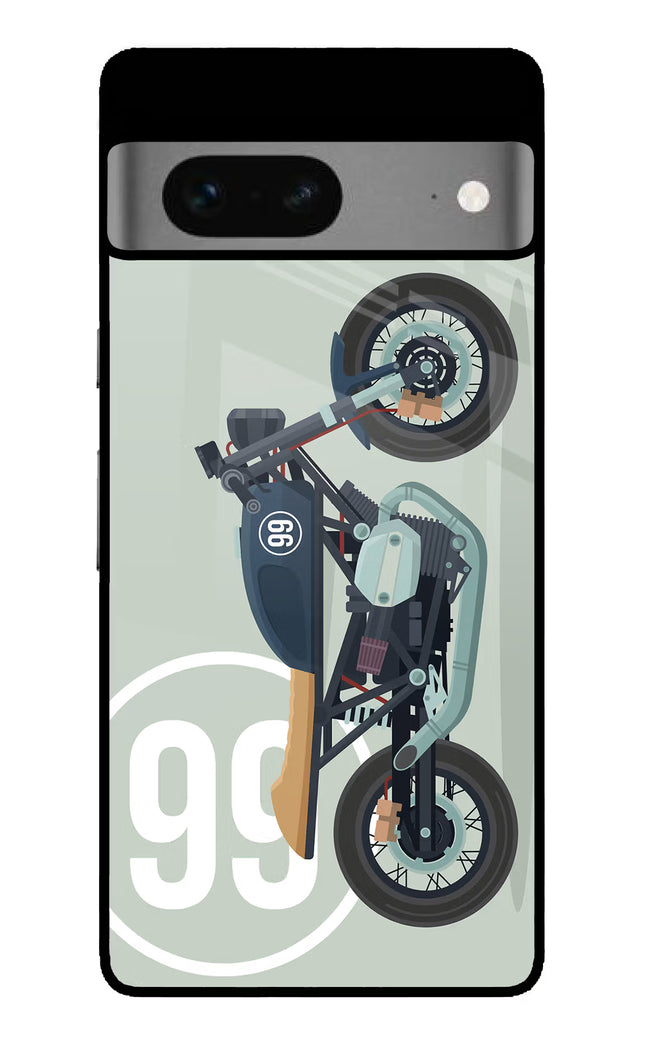 Classic Cafe Racer 99 Google Pixel 7 Glass Case