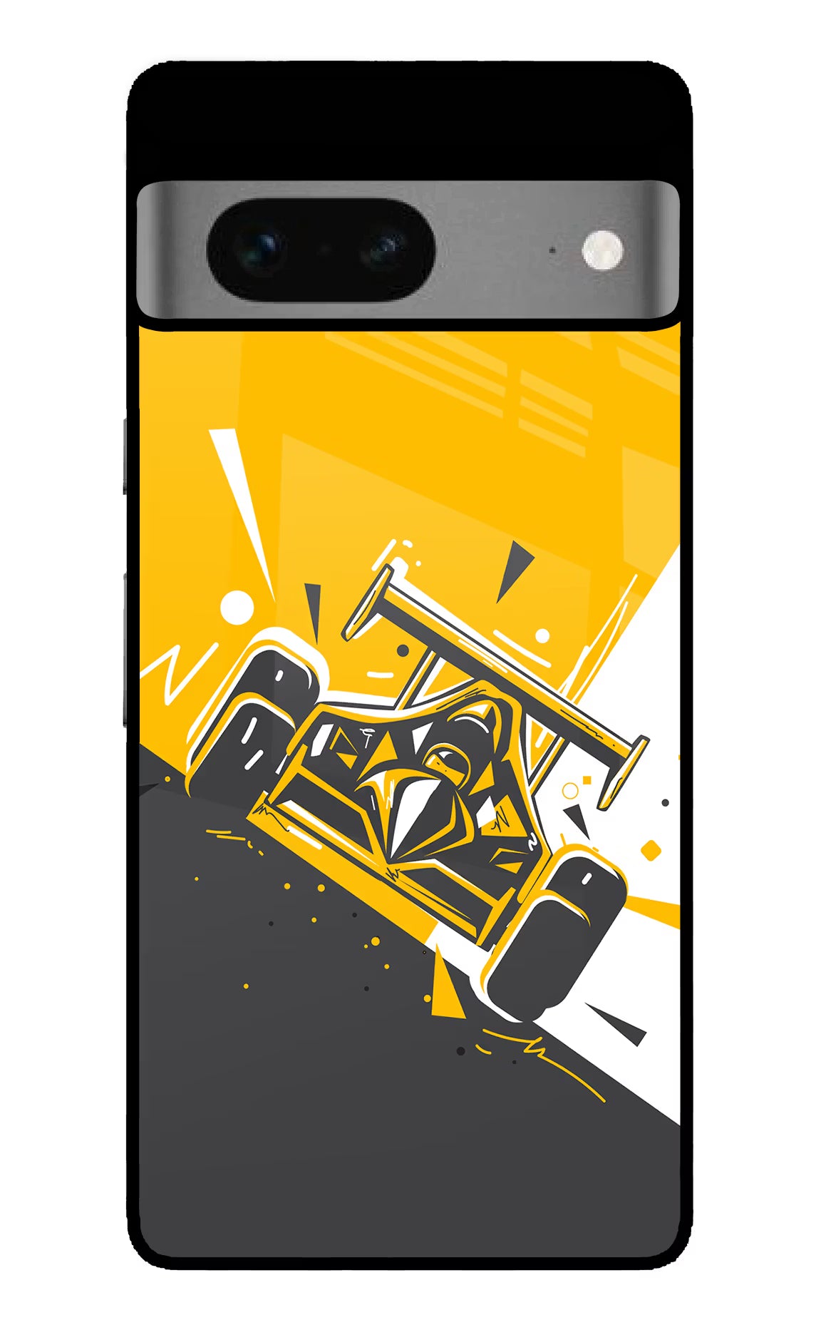 Track King Google Pixel 7 Glass Case Back Cover by Casekaro
