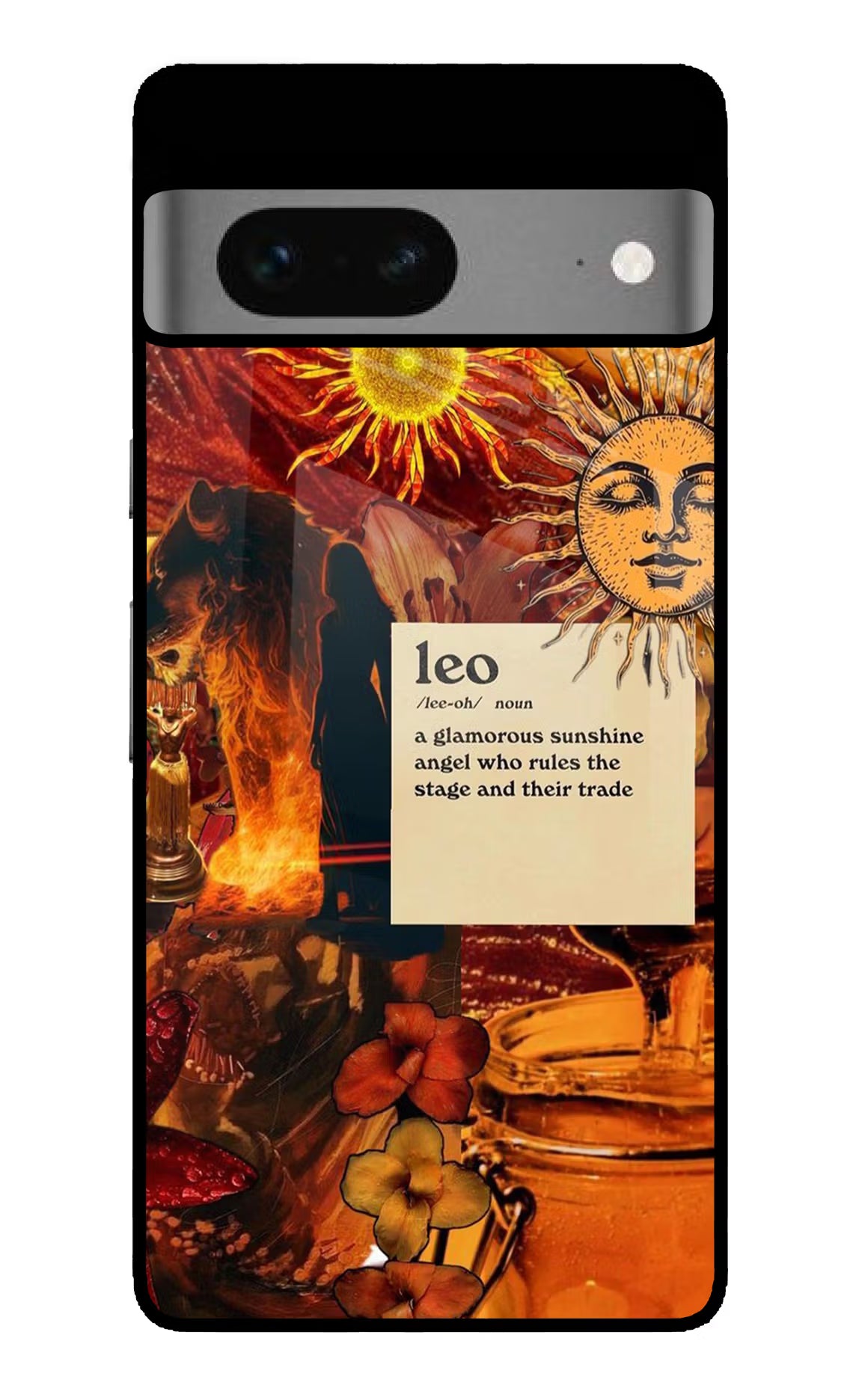 Leo Zodiac Google Pixel 7 Glass Case